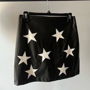 Black pleather Princess Polly skirt